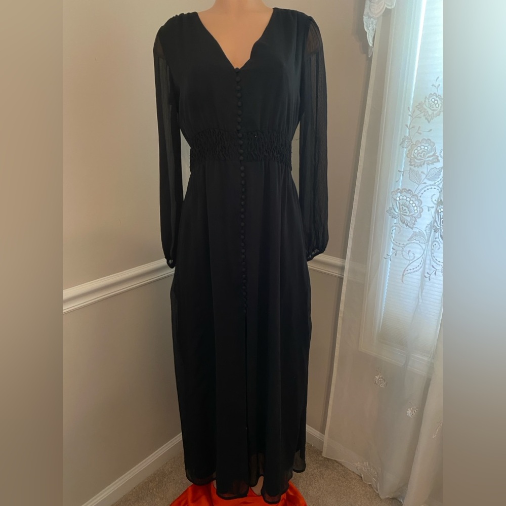 Bar III Elegant Black Maxi Dress